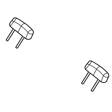 Mopar 1SG73DK2AA Headrest, Beige, Rear Mopar 1SG73DK2AA Headrest, Beige, Rear