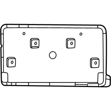 Ram 68547644AA License Bracket