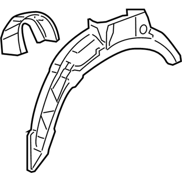 Mopar 68174028AE Outer Wheelhouse, Rear Passenger Side Mopar 68174028AE Outer Wheelhouse, Rear Passenger Side