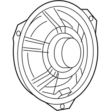 Ram 68073732AA Front Driver Speaker