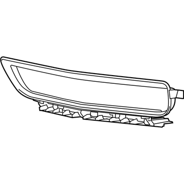 Mopar 68260158AA Front Bumper Lower Grille