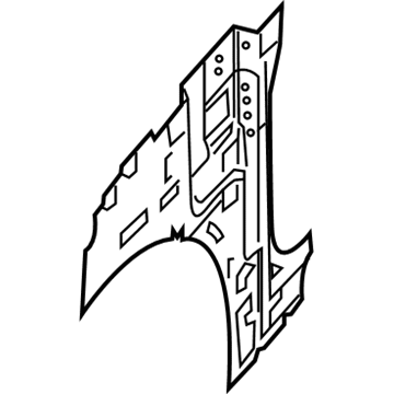 Mopar 68227570AC Inner Hinge Pillar, Front Passenger Side