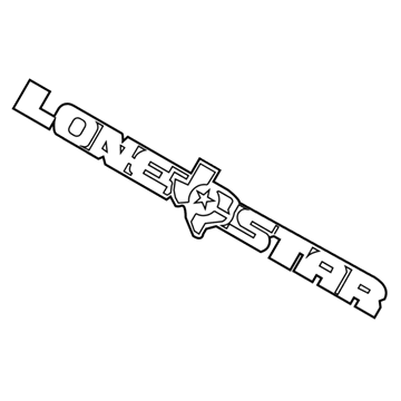 Ram 68403668AA Nameplate