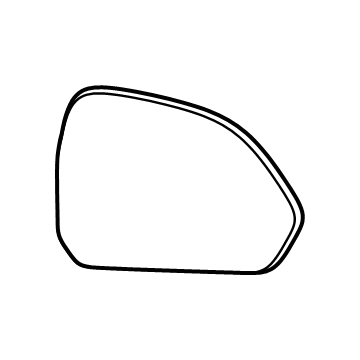 Dodge 68677609AA Mirror Glass