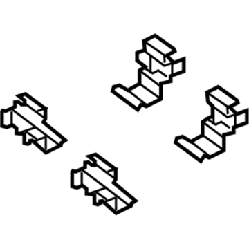 Jeep 68159523AC Brake Pads Hardware Kit