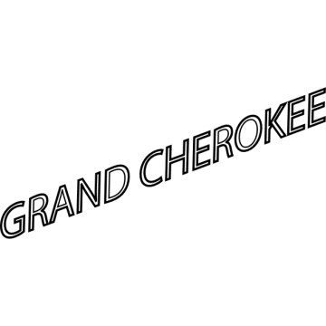 Mopar 68110321AC Nameplate, Front Mopar 68110321AC Nameplate, Front