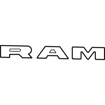 Ram 68577537AB Nameplate