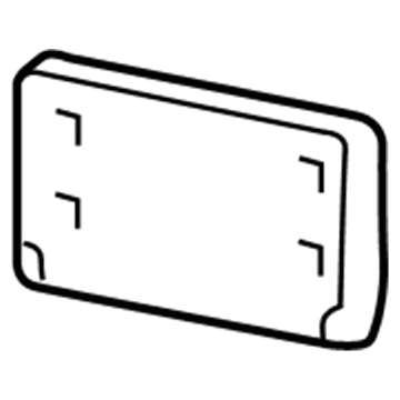 Dodge 5113718AC License Bracket