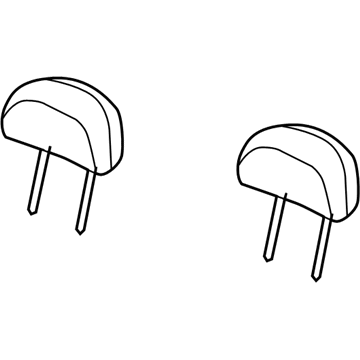 Chrysler 1CX631K2AA Headrest