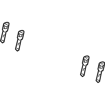 Mopar 1DN98XDHAA Headrest Sleeve, Rear Mopar 1DN98XDHAA Headrest Sleeve, Rear