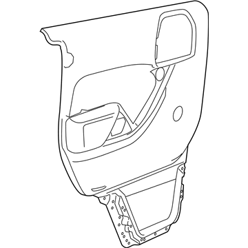Jeep 1PJ12DX9AA Door Trim Panel