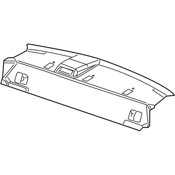 Mopar 1ZA12DX9AH Package Tray Trim, Rear