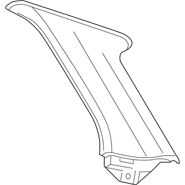 Chrysler UM28BD1AD Upper Quarter Trim