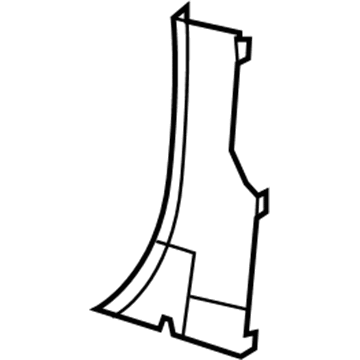 Mopar 1EB80DK2AA Lock Pillar Trim, Beige, Lower Passenger Side Mopar 1EB80DK2AA Lock Pillar Trim, Beige, Lower Passenger Side