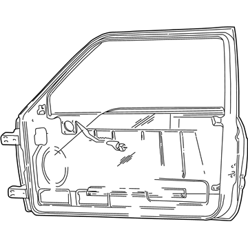 Dodge 55276600AE Door Glass
