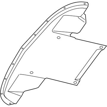 Mopar 5290136AF Splash Shield, Front