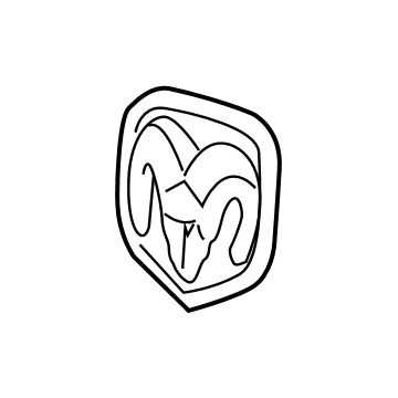 Ram 5YG82DX8AA Emblem