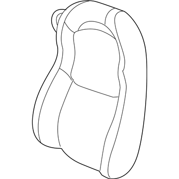 Mopar 1PP741XRAA Seat Back, Black/Red, Front Mopar 1PP741XRAA Seat Back, Black/Red, Front