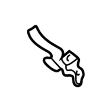 Mopar MR503837 Release Handle, Black, Rear Mopar MR503837 Release Handle, Black, Rear