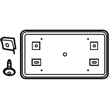 Jeep 68080575AA License Bracket