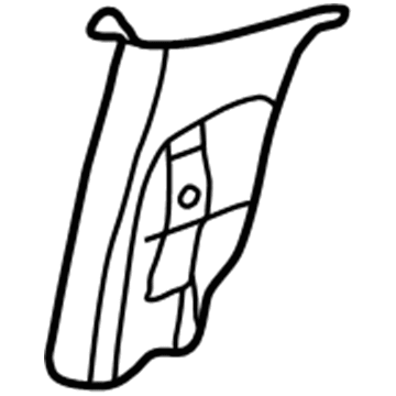 Dodge 5GV02TL2AF Upper Center Pillar Trim