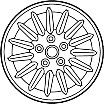 Dodge 1SZ58PAKAA Wheel, Alloy