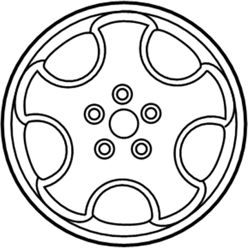 Dodge TQ59PAKAB Wheel, Alloy