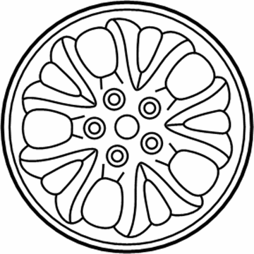 Dodge LG30PAK Wheel, Alloy