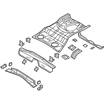 Jeep 5183909AA Rear Floor Pan
