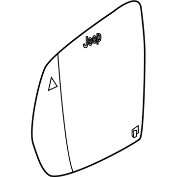 Jeep 68368576AA Mirror Glass