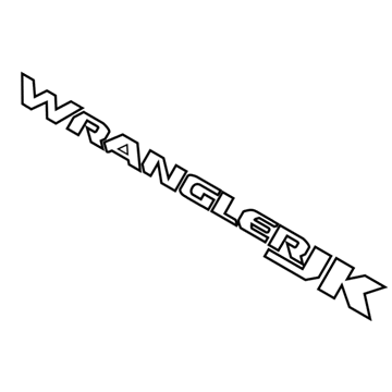 Mopar 6PA96CA1AA Decal, Silver, Front