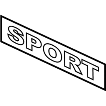 Mopar 5KC94CA1AA Decal, Silver, Front