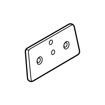Dodge 68607295AA License Bracket