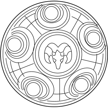 Jeep Wrangler JK Wheel Cover - 1AH90S4AAD