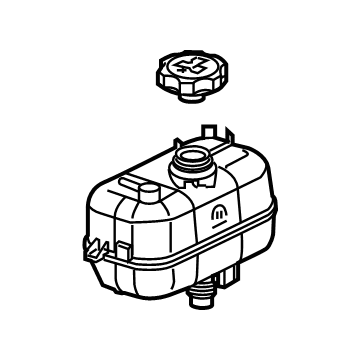 Jeep Wrangler Coolant Reservoir - 68519243AA