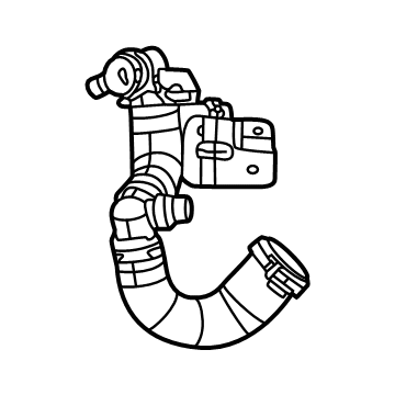 Jeep Wrangler Radiator Hose - 68481136AD