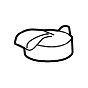 Mopar 55056485AA Reservoir Cap, Front Mopar 55056485AA Reservoir Cap, Front