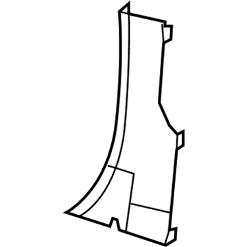 Ram 1EB80DK2AA Lock Pillar Trim