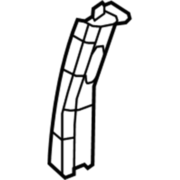 Mopar ZR26ES3AF Upper Center Pillar Trim, Passenger Side