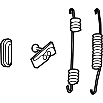Dodge 5179890AA Parking Brake Shoes Hardware Kit