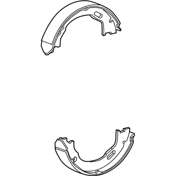 Dodge 68020626AB Parking Brake Shoes
