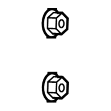 Jeep 6101831 Upper Hinge Nut