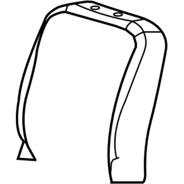 Mopar 68050470AA Seat Back Pad, Front Driver Side