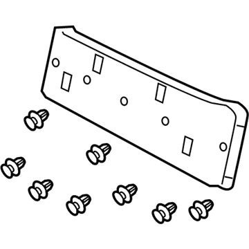 Chrysler 68086345AA License Bracket