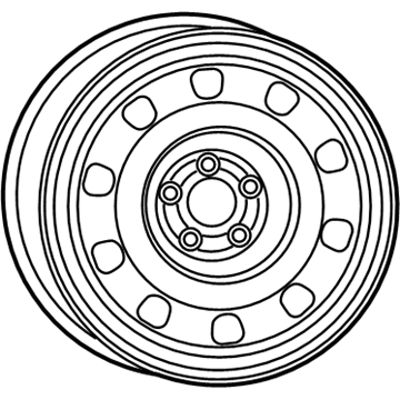 Chrysler 4726199AB Wheel, Steel