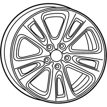 2015 Chrysler 200 Spare Wheel - 1WM43GSAAA