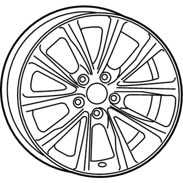 2015 Chrysler 200 Spare Wheel - 1WM44XZAAB