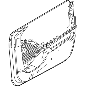 Mopar 7MB12TX7AB Map Pocke - Door Trim Panel Mopar 7MB12TX7AB Map Pocke - Door Trim Panel
