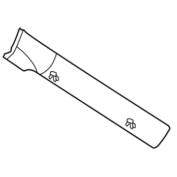 Mopar TR83RXFAB Side Molding, Driver Side Mopar TR83RXFAB Side Molding, Driver Side