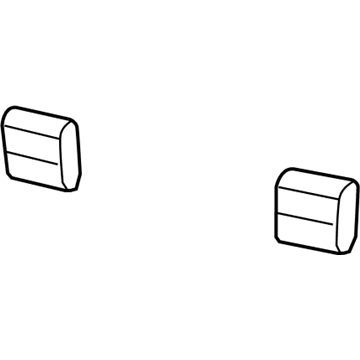 Mopar 1TY03DX9AA Headrest, Black, Rear Mopar 1TY03DX9AA Headrest, Black, Rear